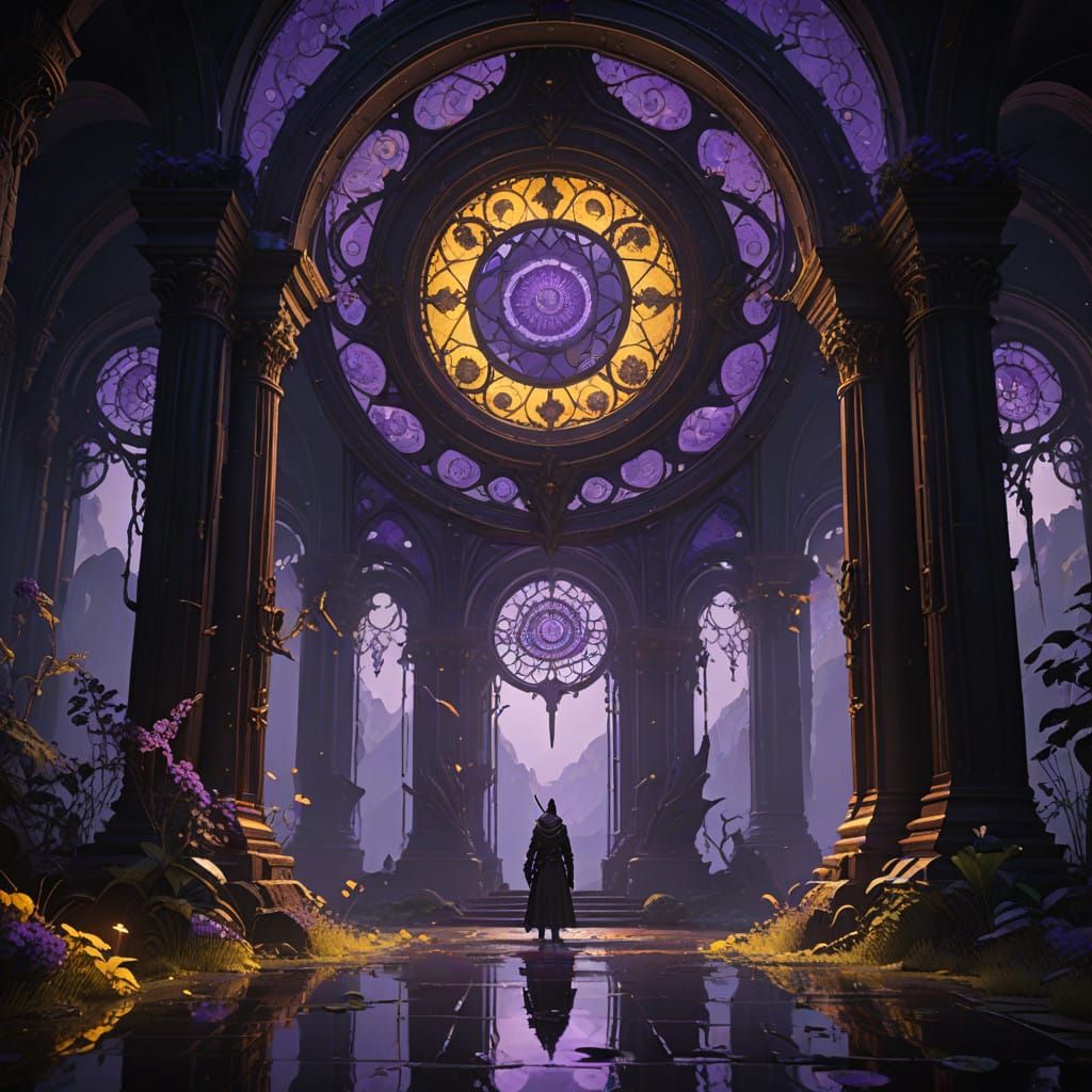 Ethereal Dark Fantasy Realm Shines in 8K