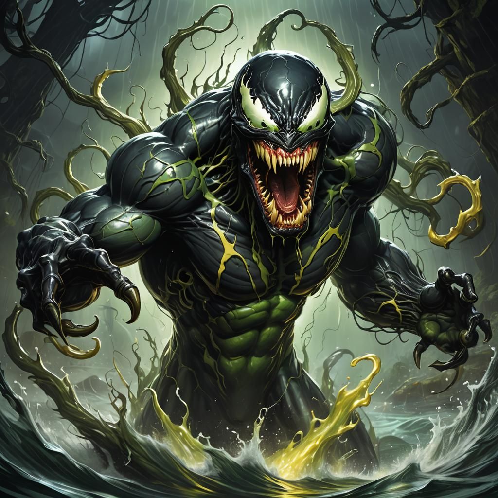 Venom Emerges from Dark Waters in Cinematic Style