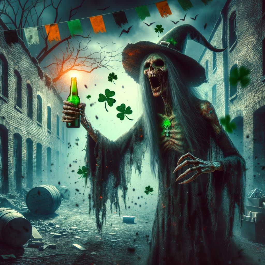 Eerie Banshee Celebrates St. Patrick's Day