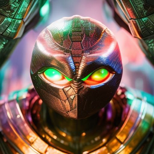 Hyperdetailed Portrait: Gollum Necromorph Hybrid in Oil Pain...