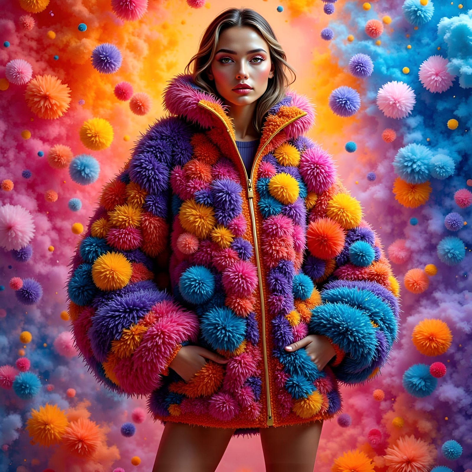 Pom Pom Jacket