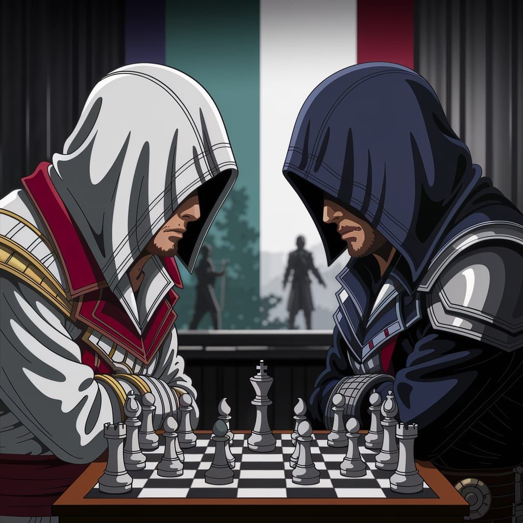 Chess Game: Assassin's Creed Meets Knight Templar