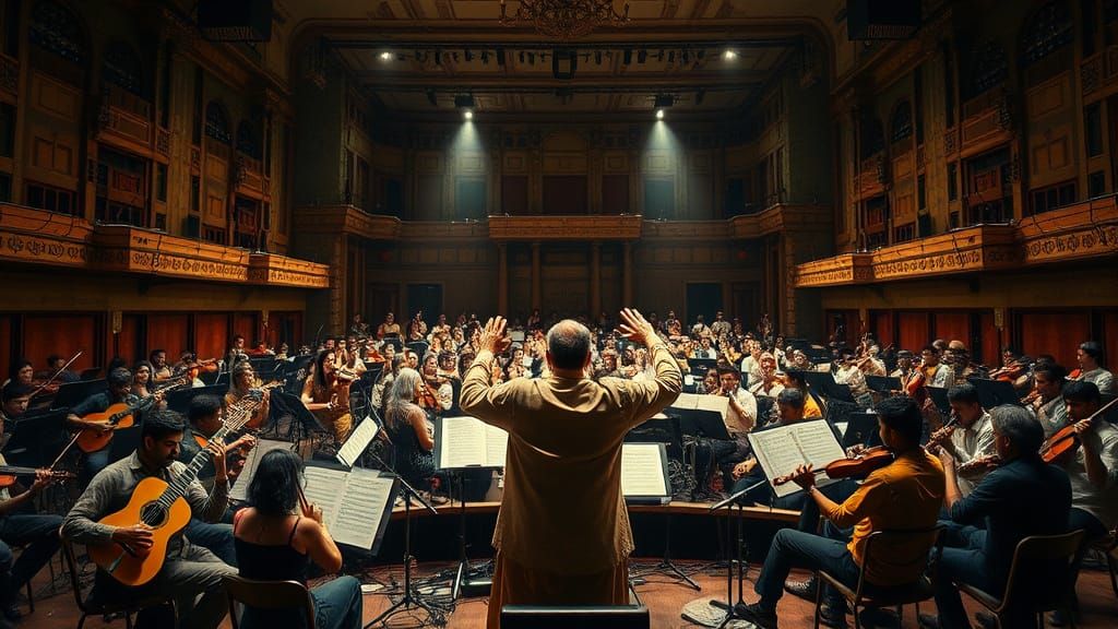 Legendary Maestro Conduces Grand Concert Amidst Vintage Grun...