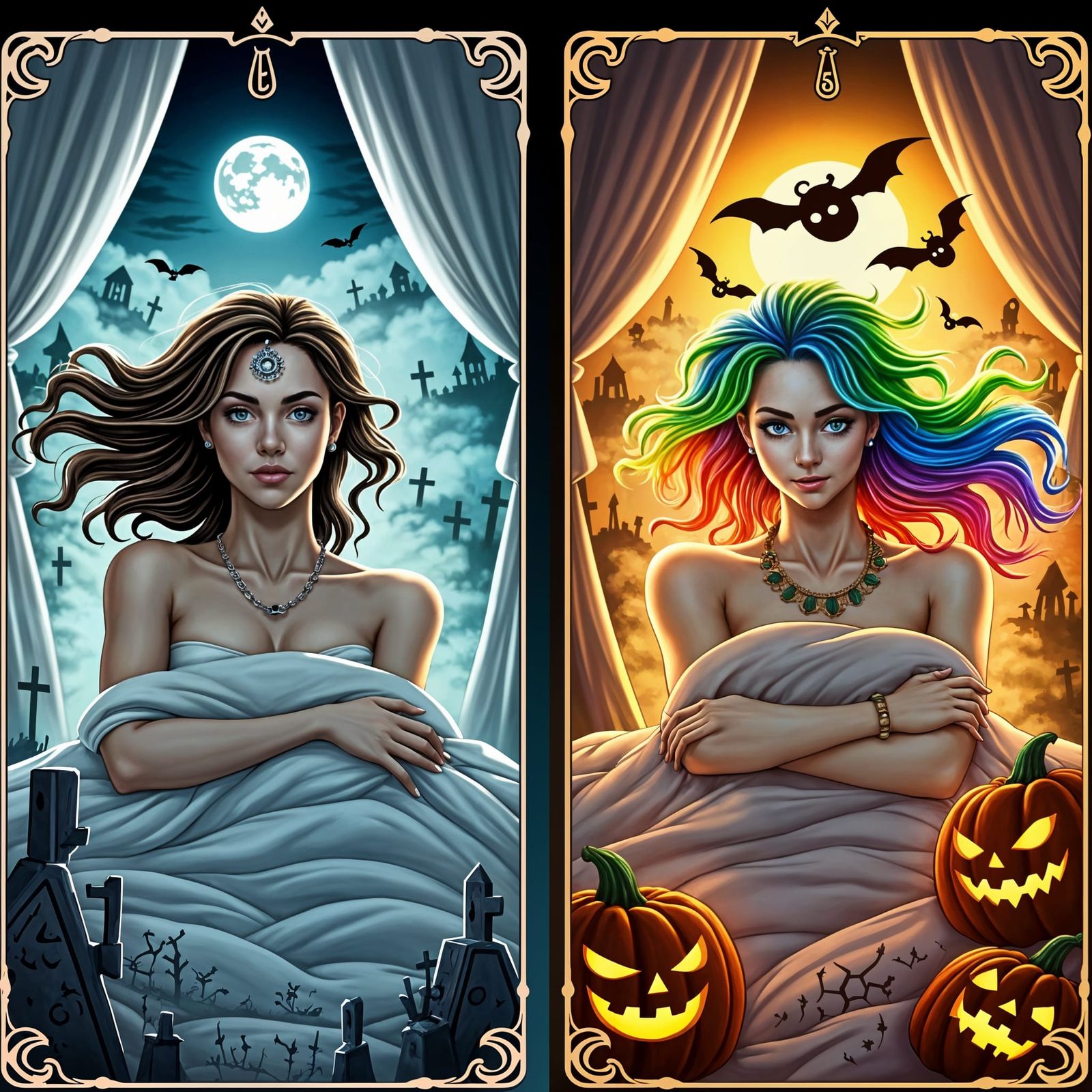 The Duality Tarot Card: Halloween Comfort