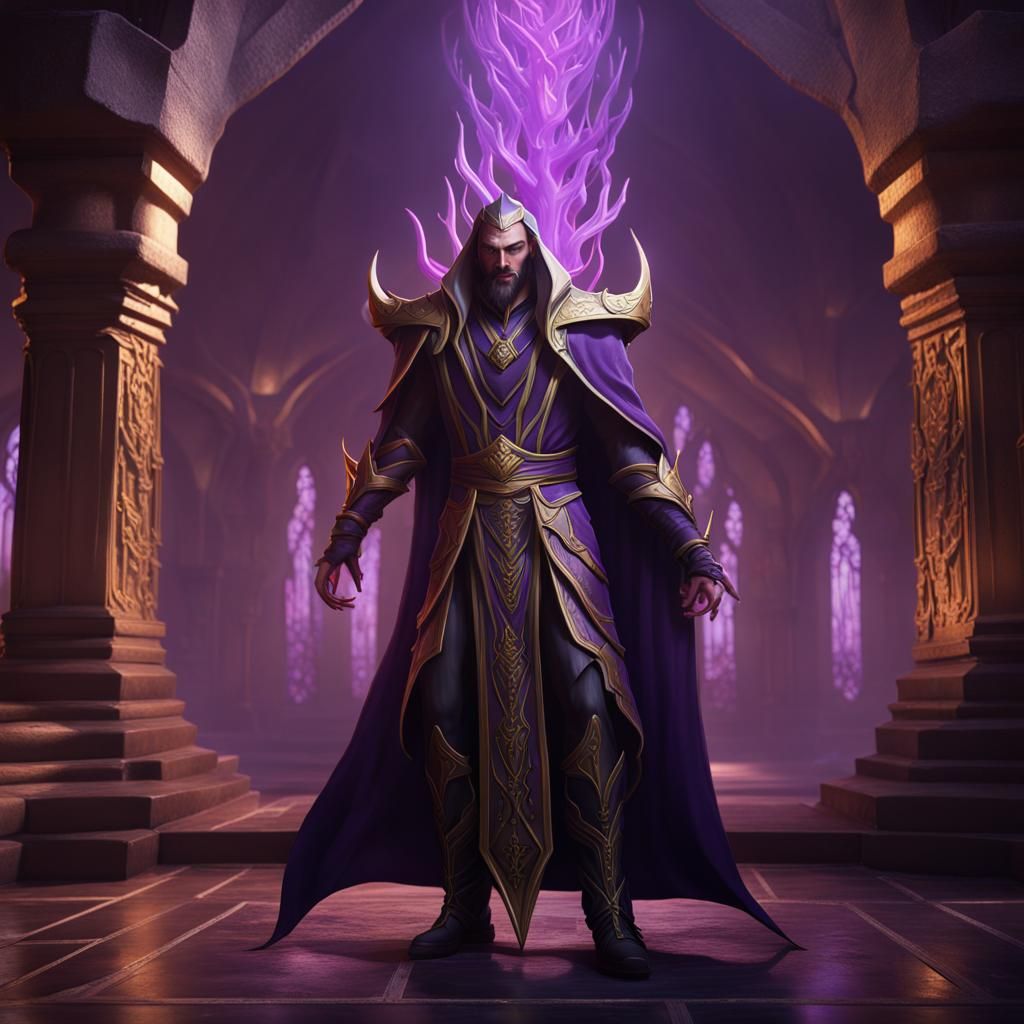 Kassadin as Half-Elf Warlock, Fantasy Concept Art