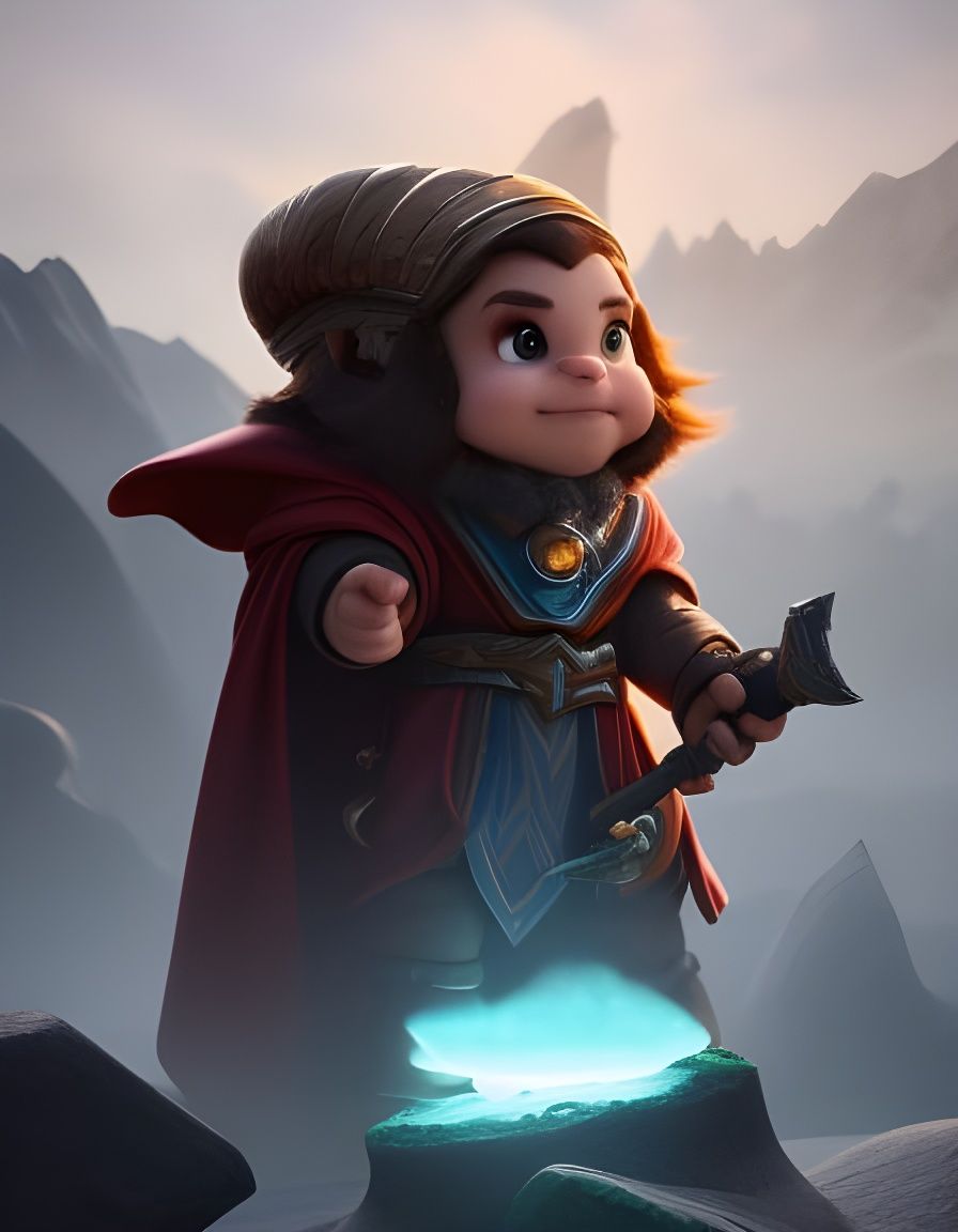 Determined Gnome Adventurer