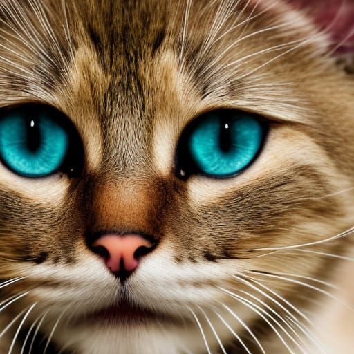 Sharp Focus Photo of Kitten Whiskers