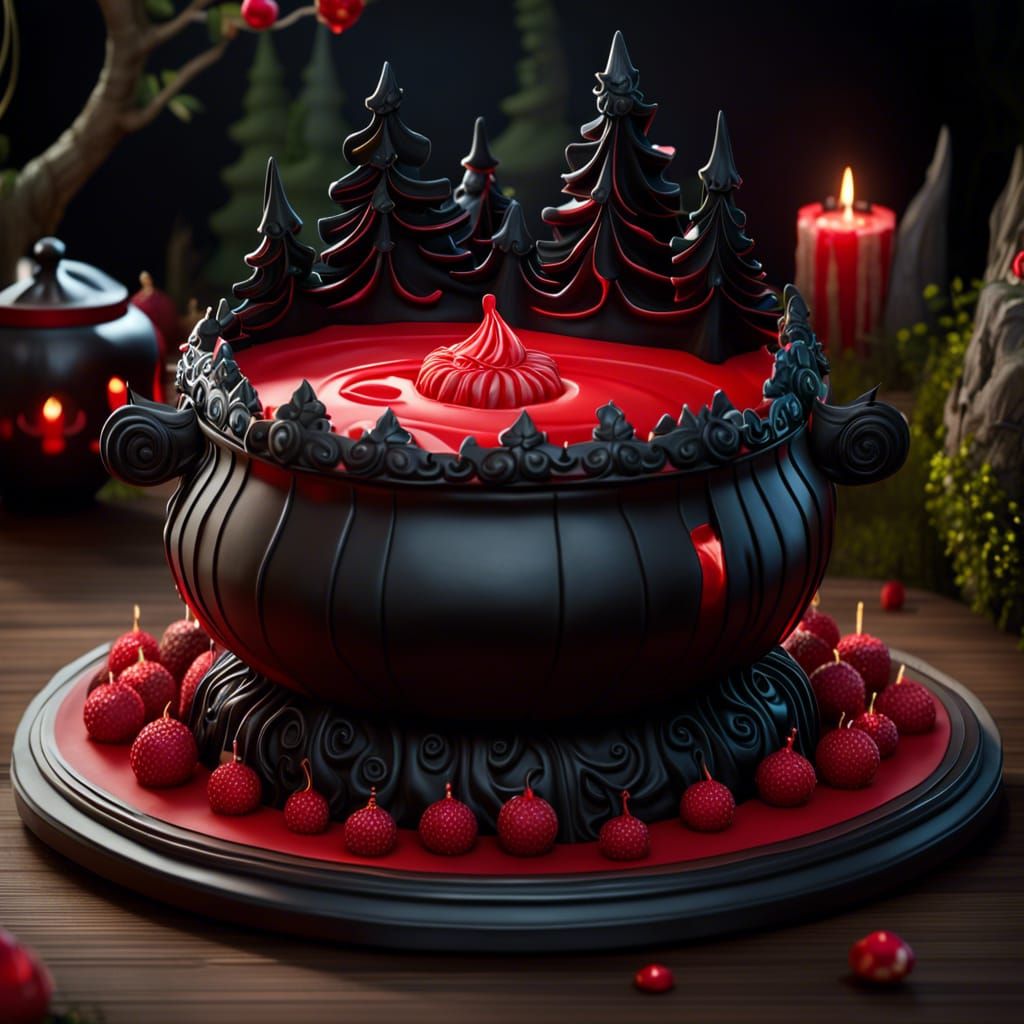 Cauldron Fondue Cake