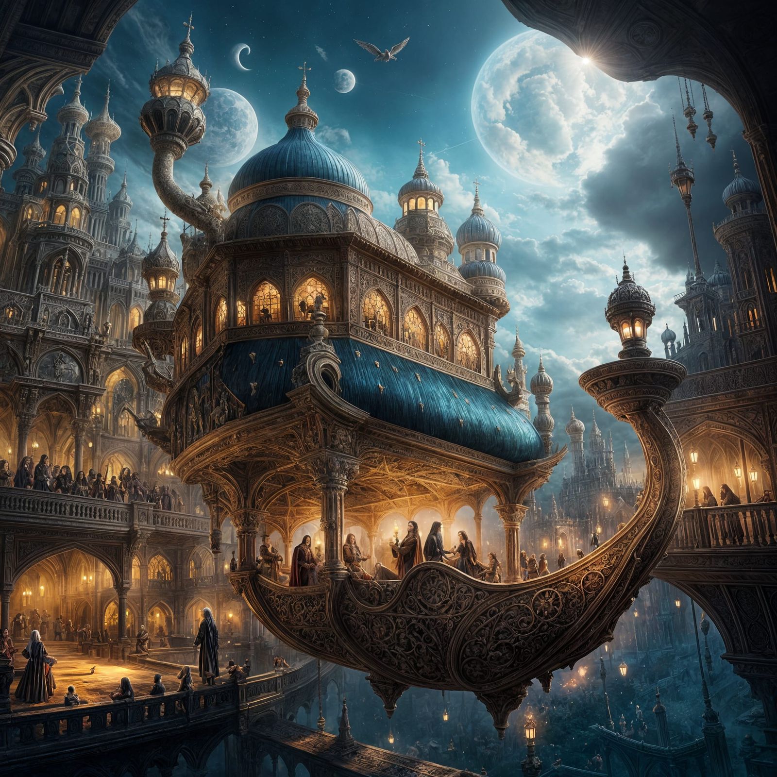 Fantastical Worlds Emerge from Aladdin's Lamp