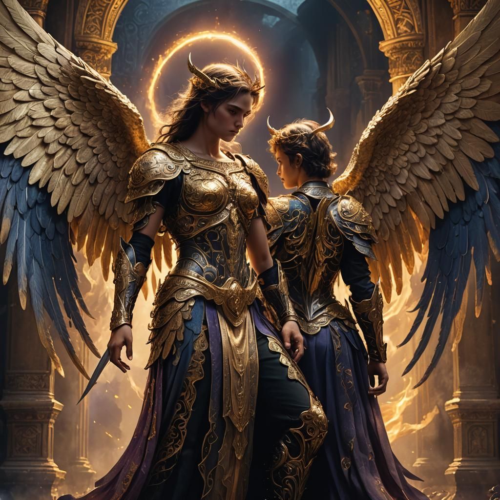 Angel and Devil: Fantasy Concept Art