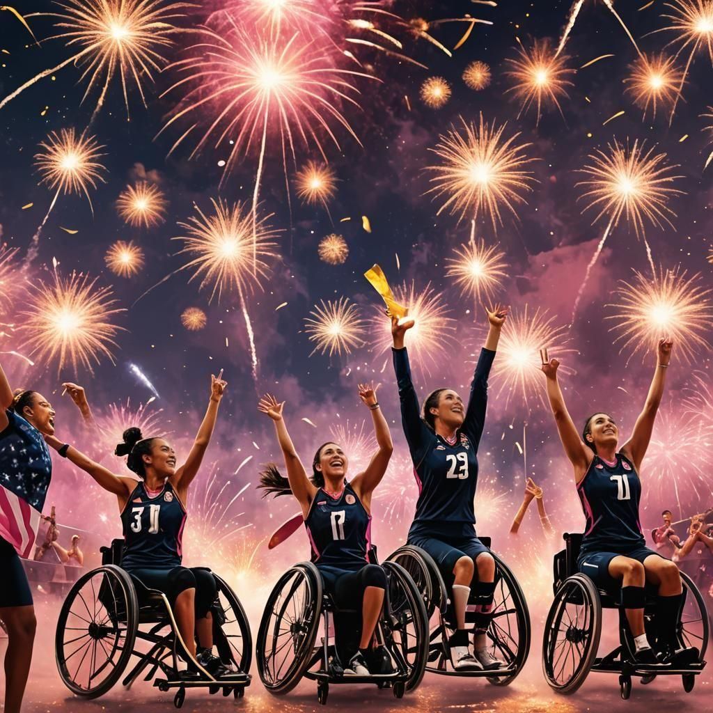 Paralympic Volleyball Champions Celebrate Victory