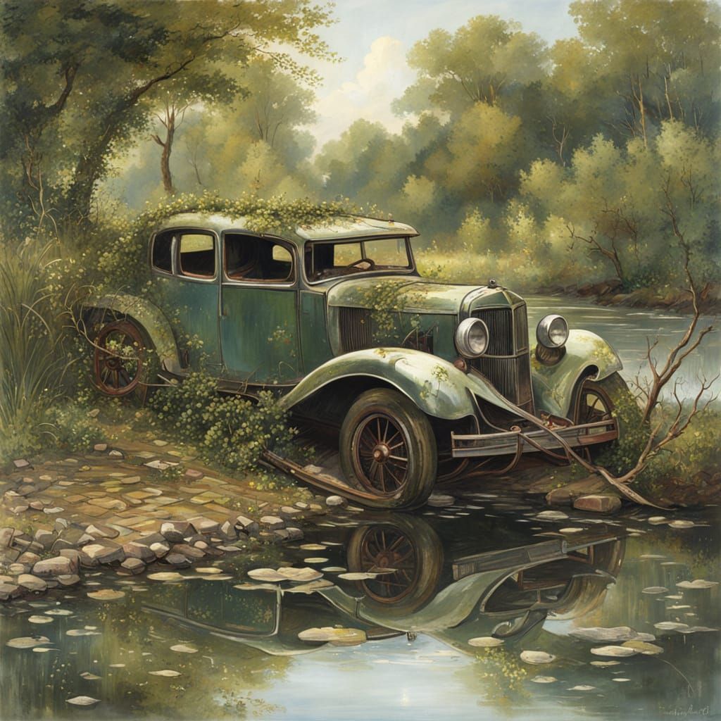 Overgrown Formula One Car in Grunewald Style