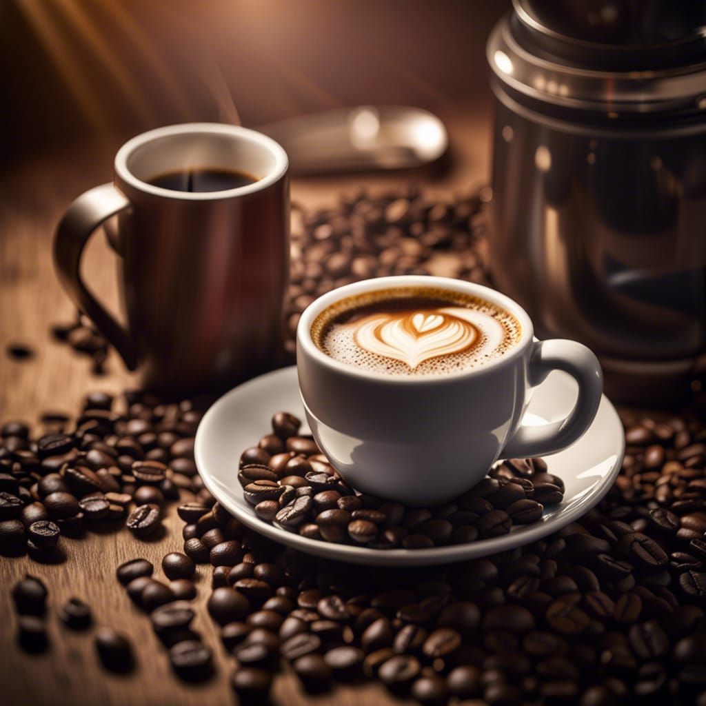 Professional Coffee Advertisement with Bokeh