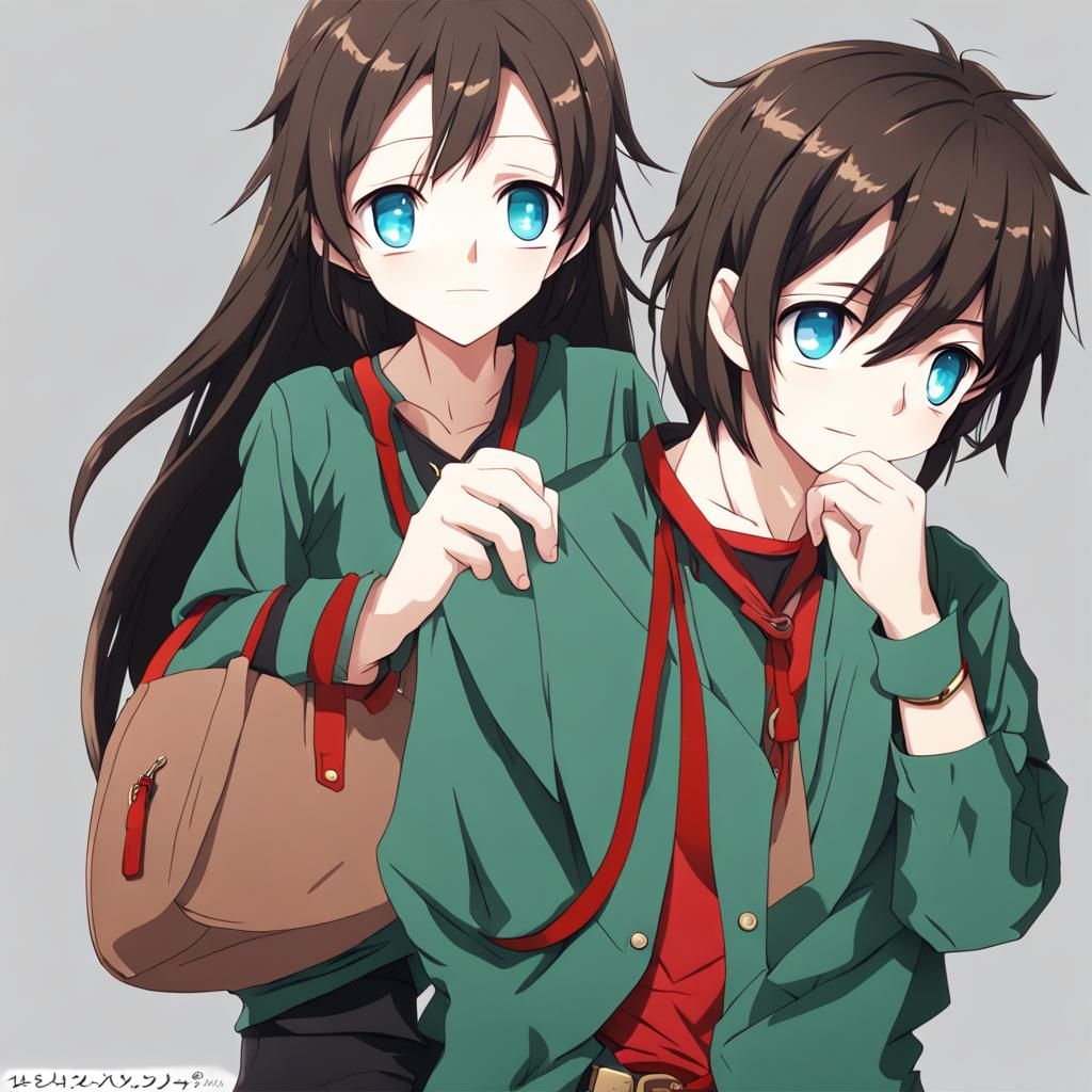 Anime Character with Katana and Striking Features