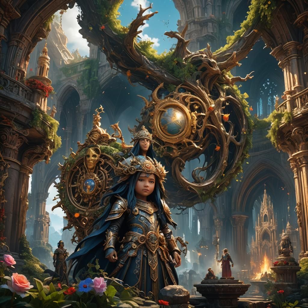 Faith, Hope, and Love: A Detailed Matte Painting