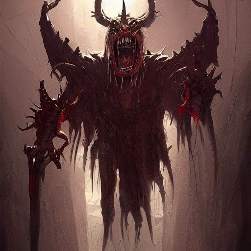 Sinister Demon Drag Fashion in Hell