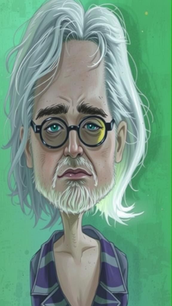 Biopunk Noir: Johannes in Dimly Lit Corridor