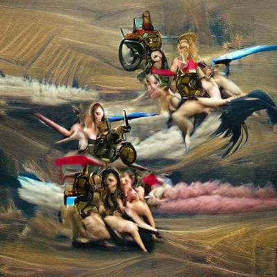 Renaissance Valkyries Ride Across the Sky