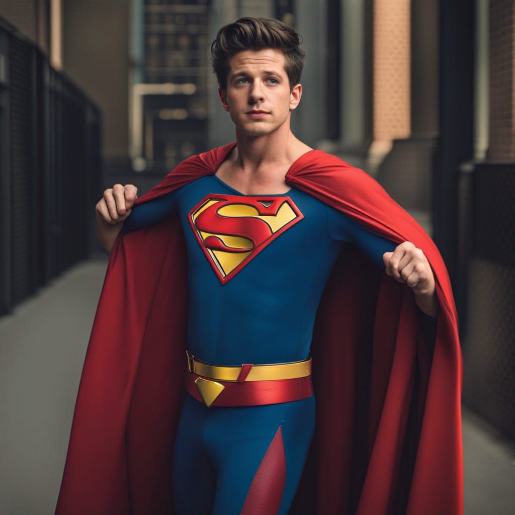 Charlie Puth as Superman: An AI Reimagining