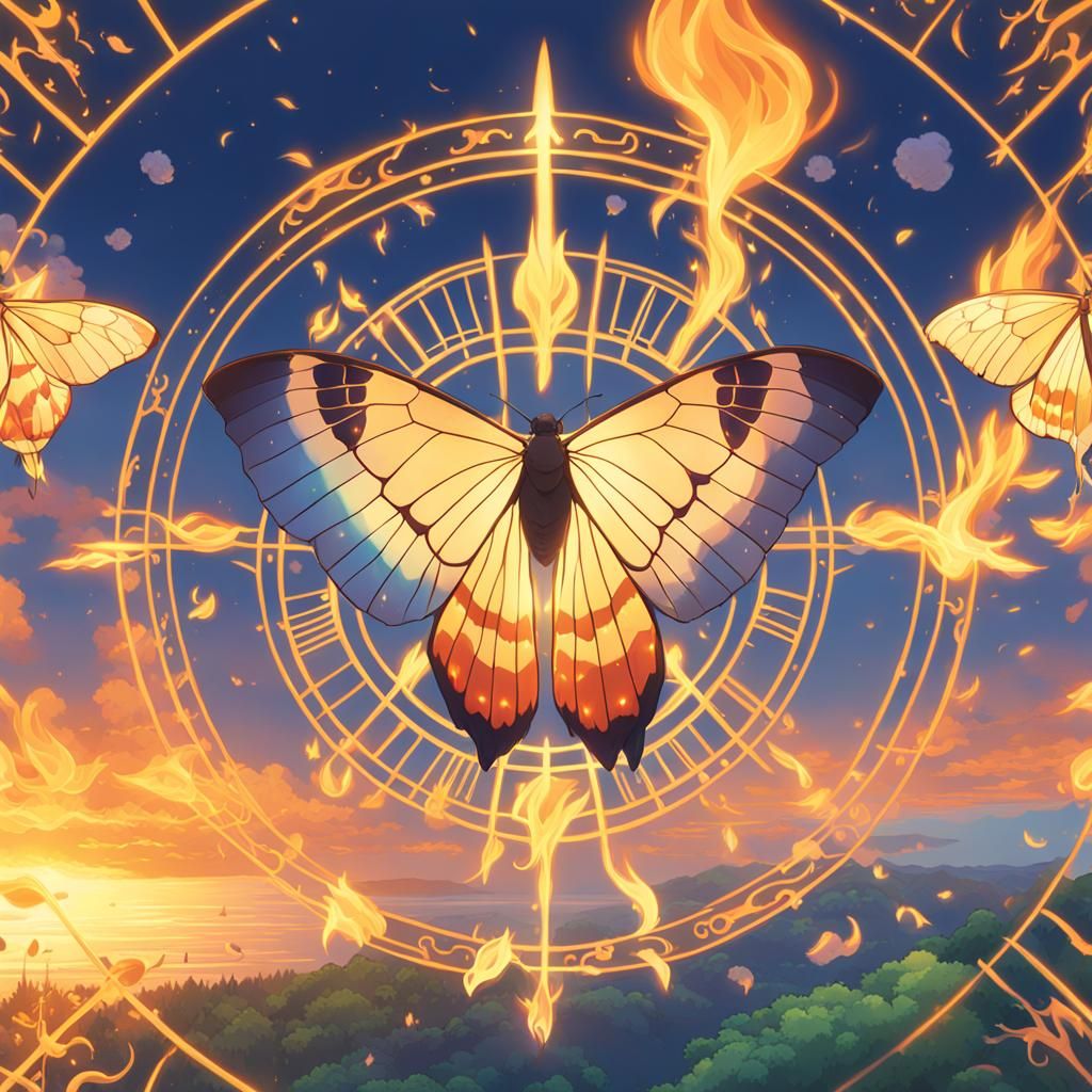 Celestial Moth Defies Inferno