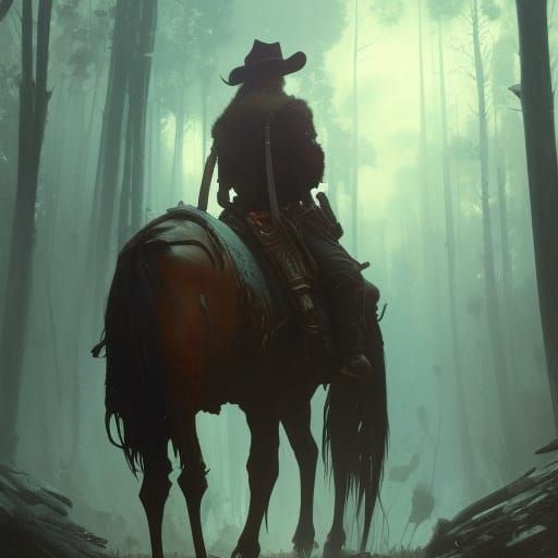 Arthur Morgan Dark Fantasy Concept Art