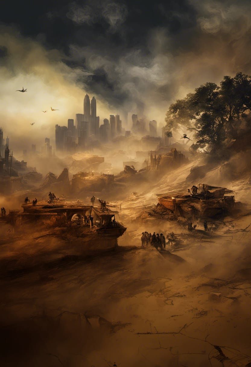 Dystopian Berlin After World War 3: Detailed Destruction