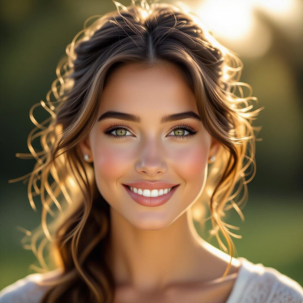 Photorealistic Portrait of a Beautiful Young Woman