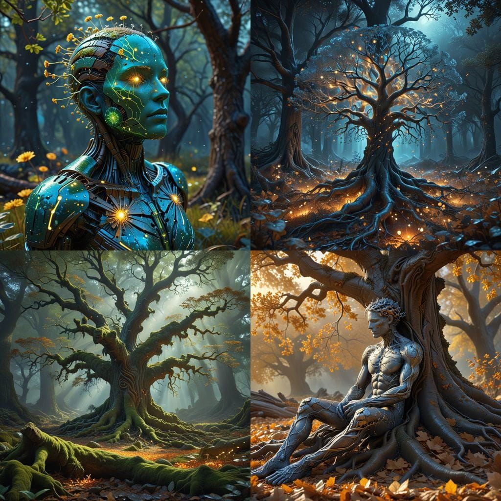 Cosmic Dust Settles Under Oak Tree