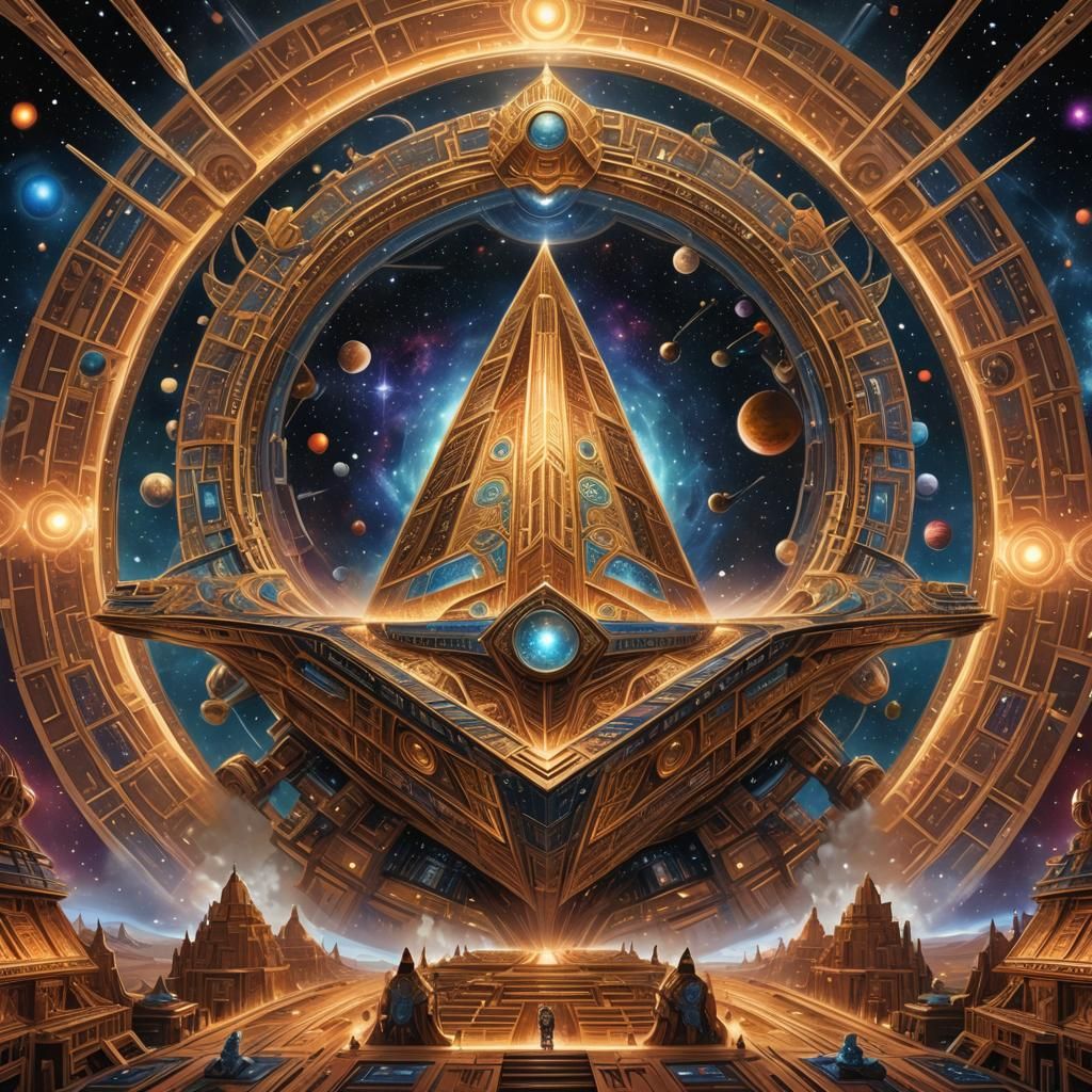 Colossal Interstellar Ark Drifting Through Space