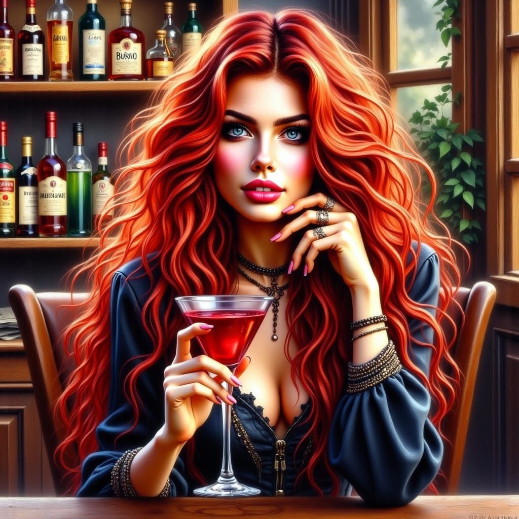 <lora:Beautiful women:1.0> Ultra detailed watercolour oils o...