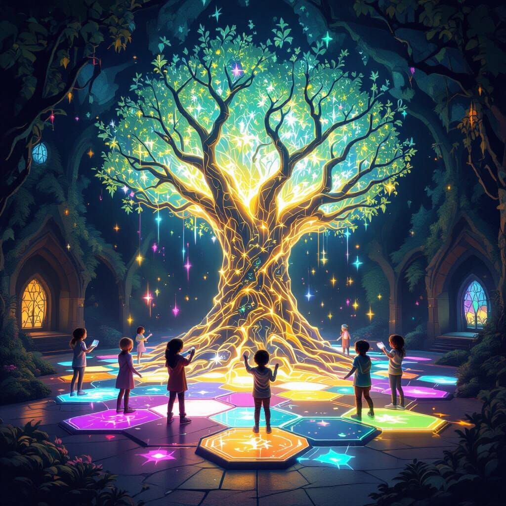 Magical Glowing Forest Interactive Experience for Kids