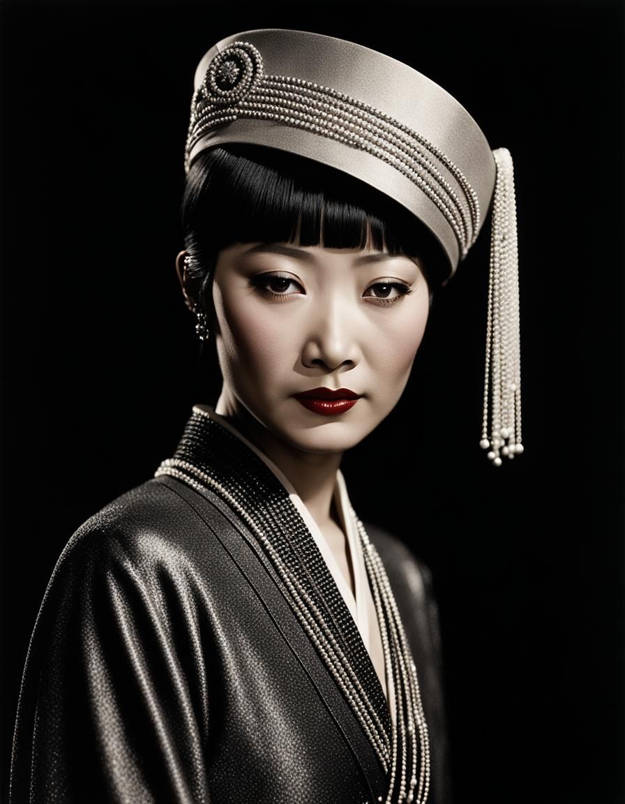 Anna May Wong Portrait in Sugimoto Style
