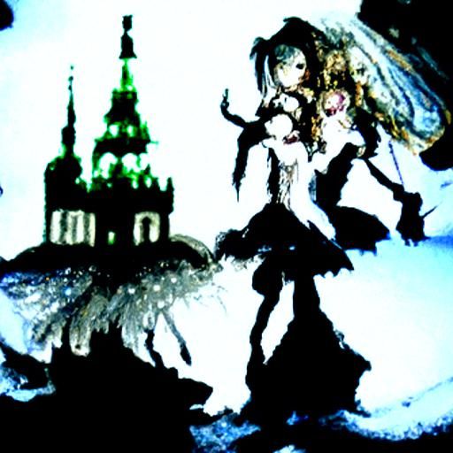 Fairycore Ball with Winter Nymphs in Crystal Castle