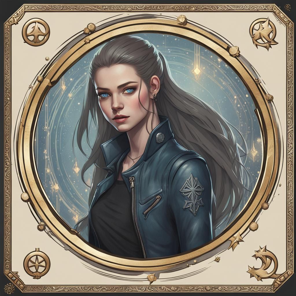 Katherine Ravenwood Digital Portrait Icon