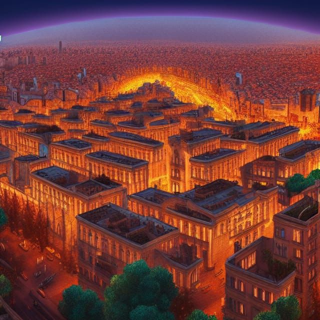 Fantastical Barcelona Matte Painting in Unreal Engine 5