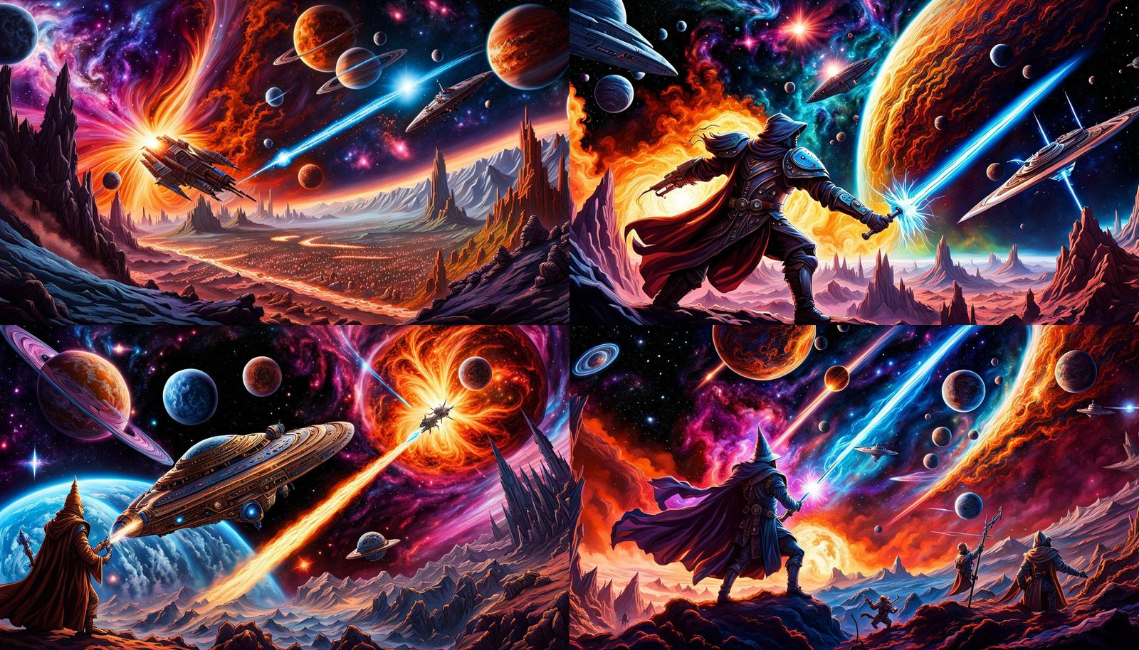 Wizard Battle in Deep Space: Galactic Sci-Fi Fantasy