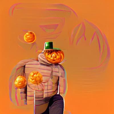 Pumpkin Head Portrait