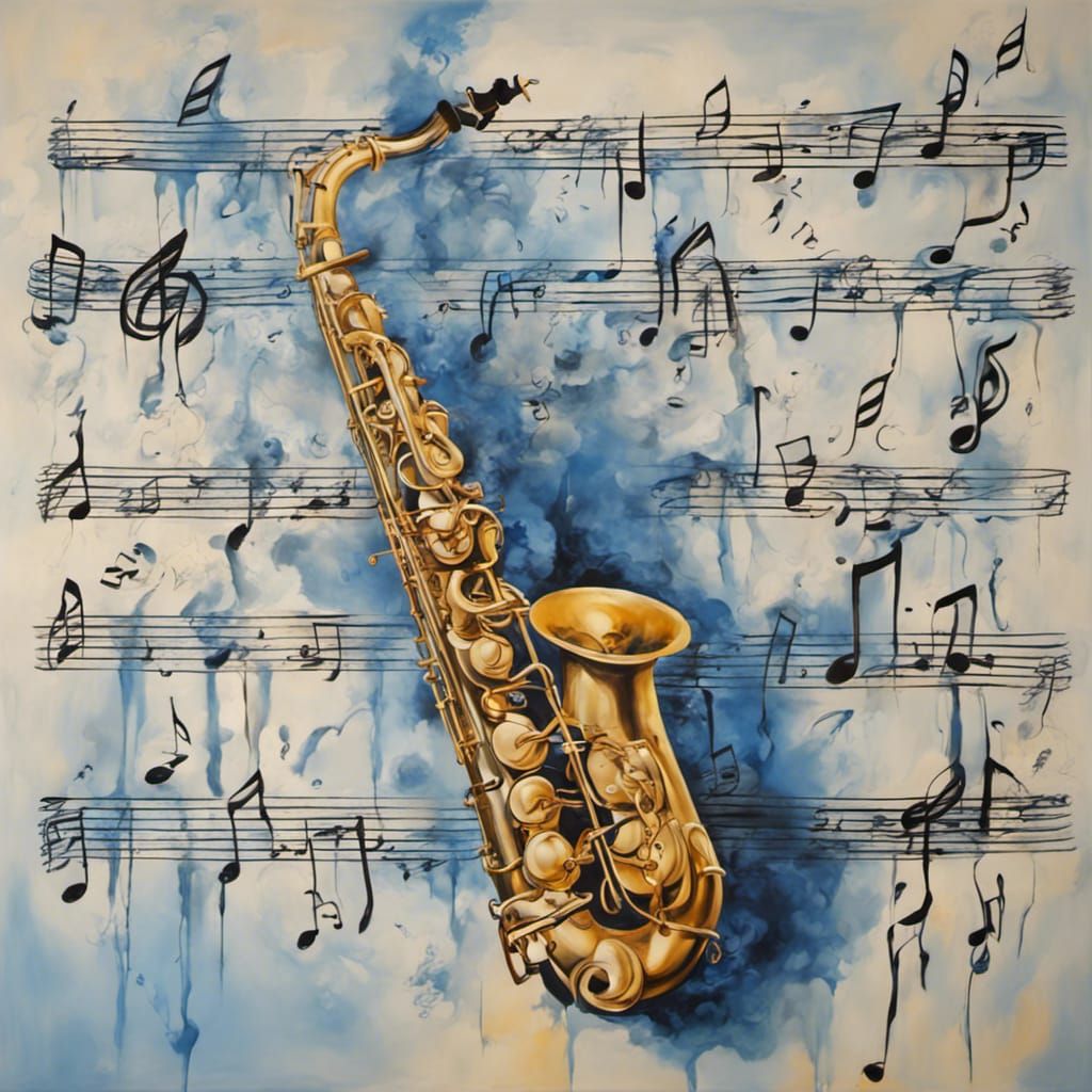 Surreal Saxophone Rhapsody in Dali Style