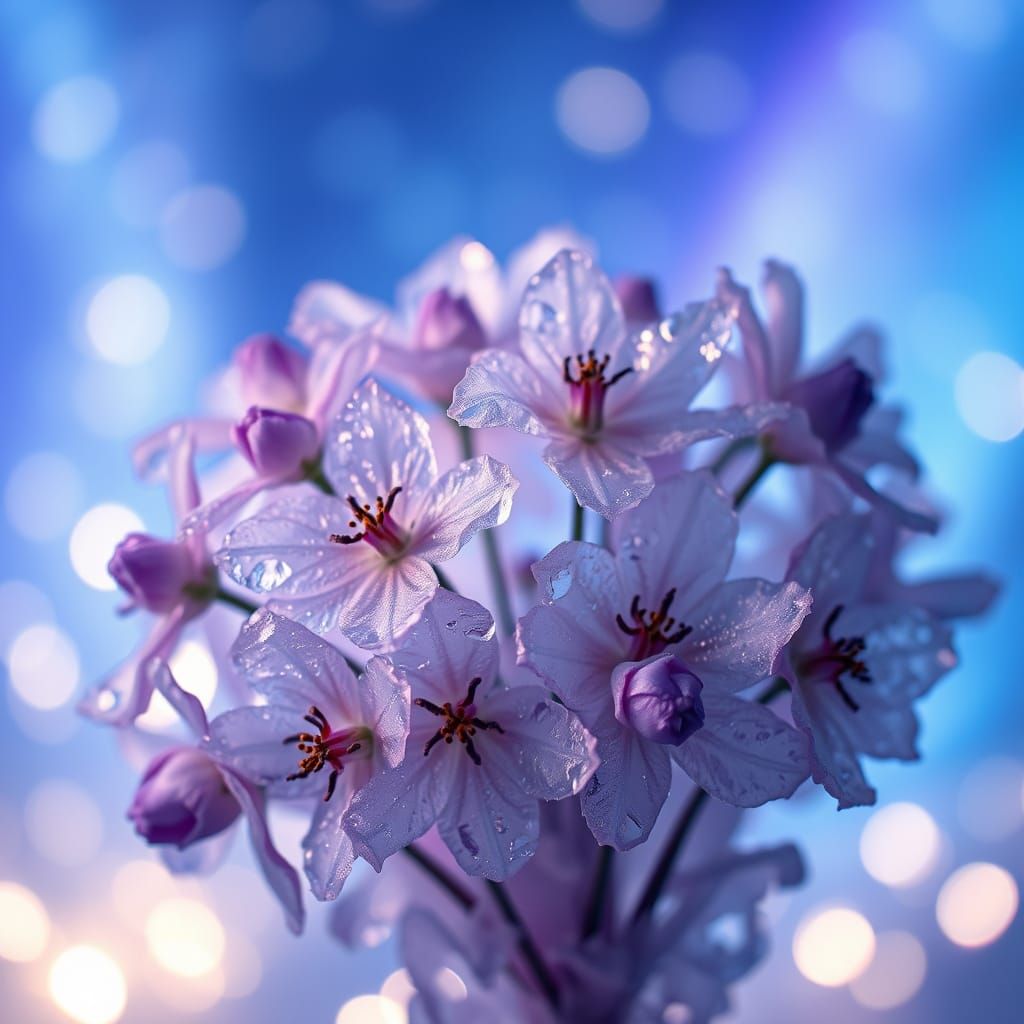 Frozen Bouquet with Ethereal Lights