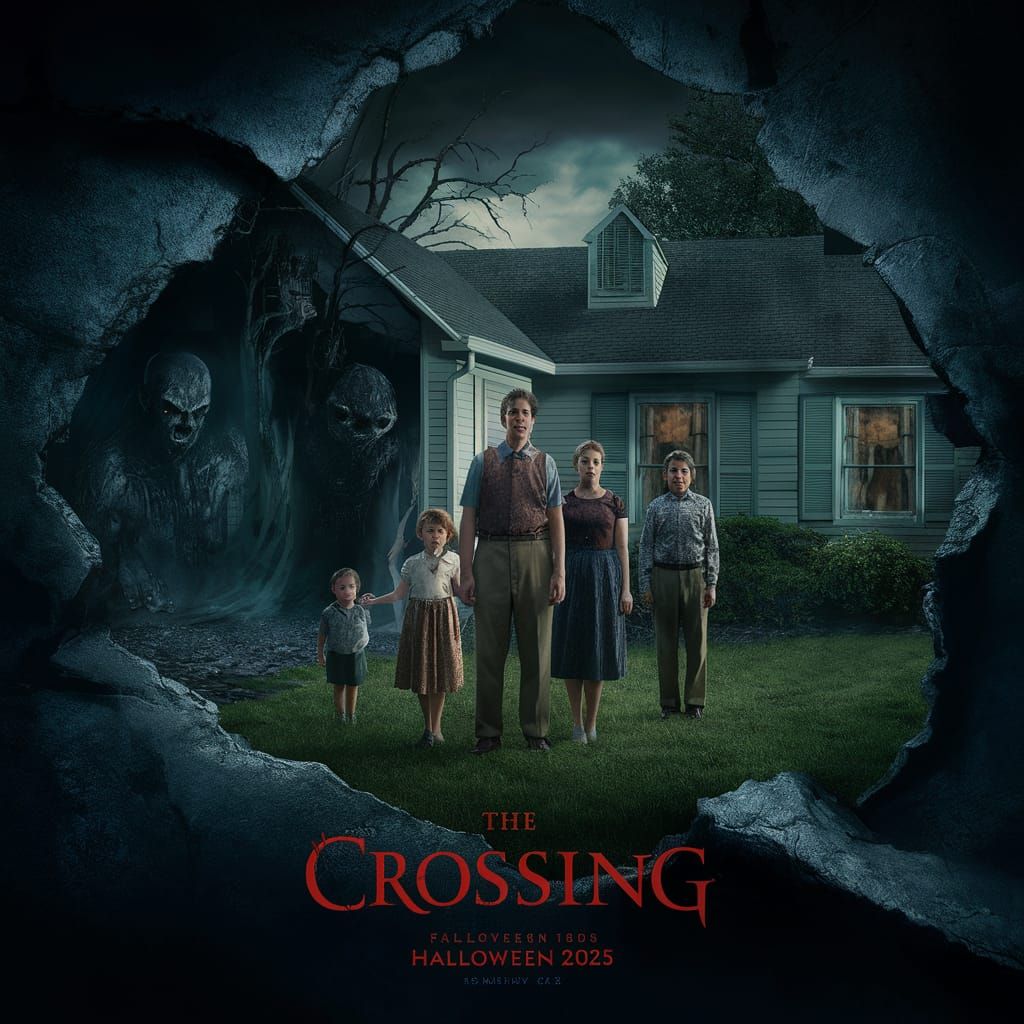 Horror Movie Poster: Dimensions Collide in Stephen King Styl...