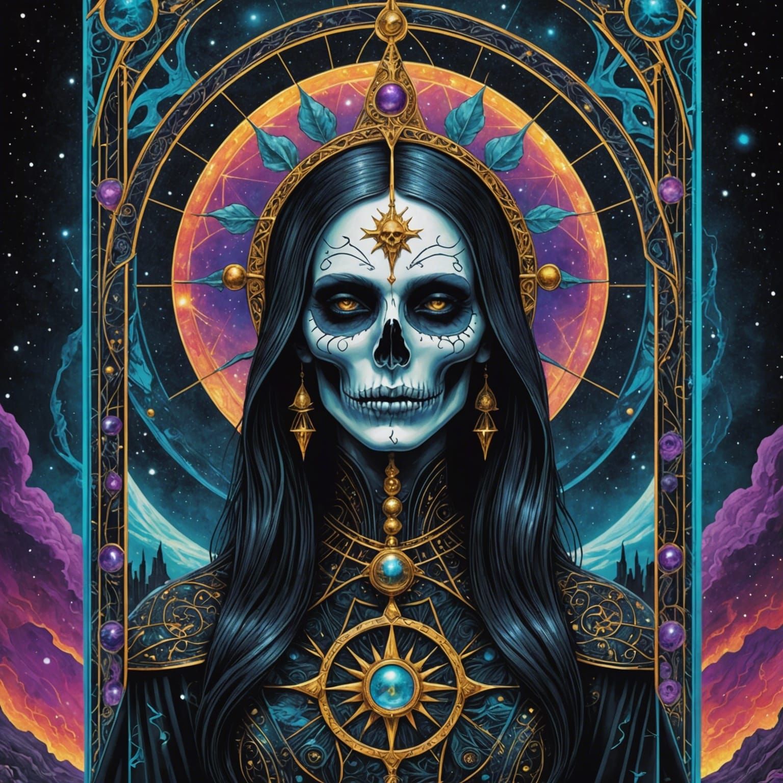 Death Tarot Card: Beautiful Death Goddess