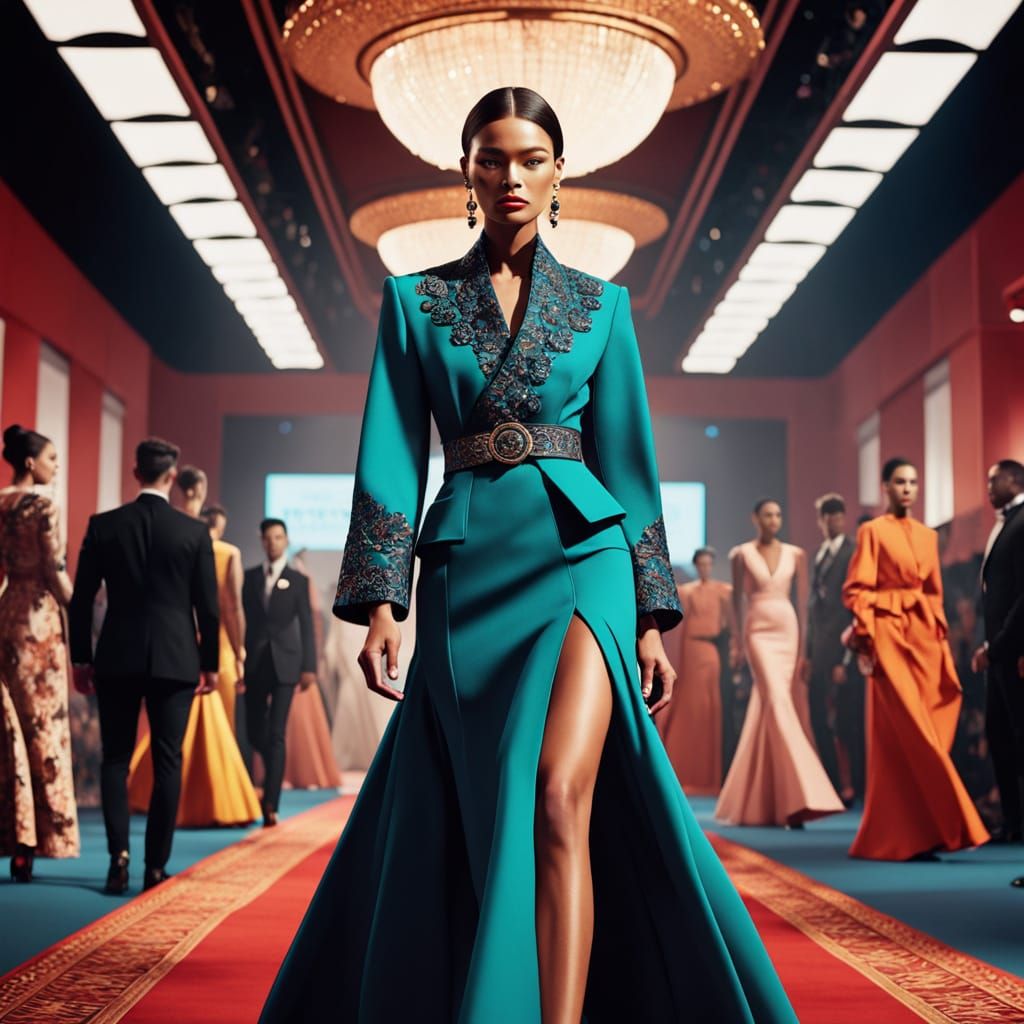 Elegant Tradwives Strut Down the Red Carpet Runway in Vibran...