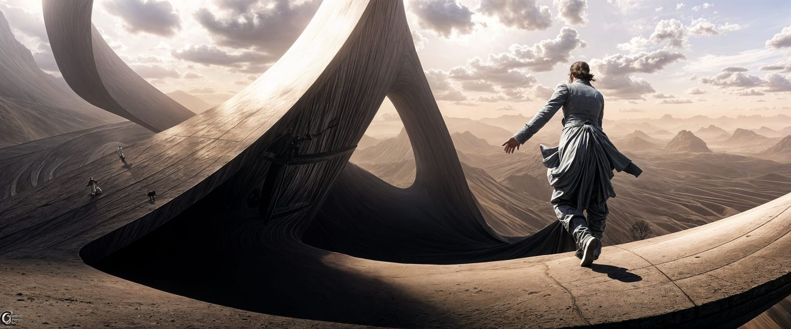 Surreal World Walker on High Archway