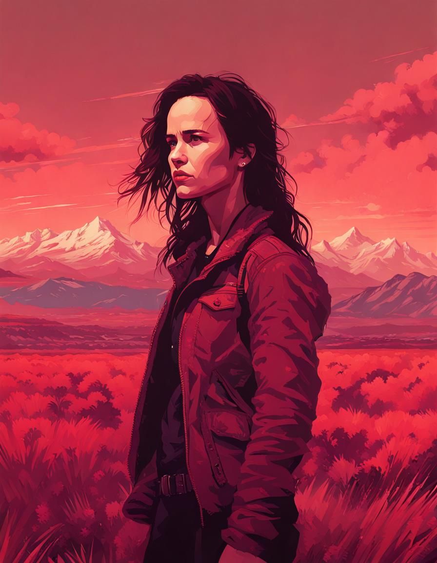 Portrait of a Woman in Alena Aenami Style