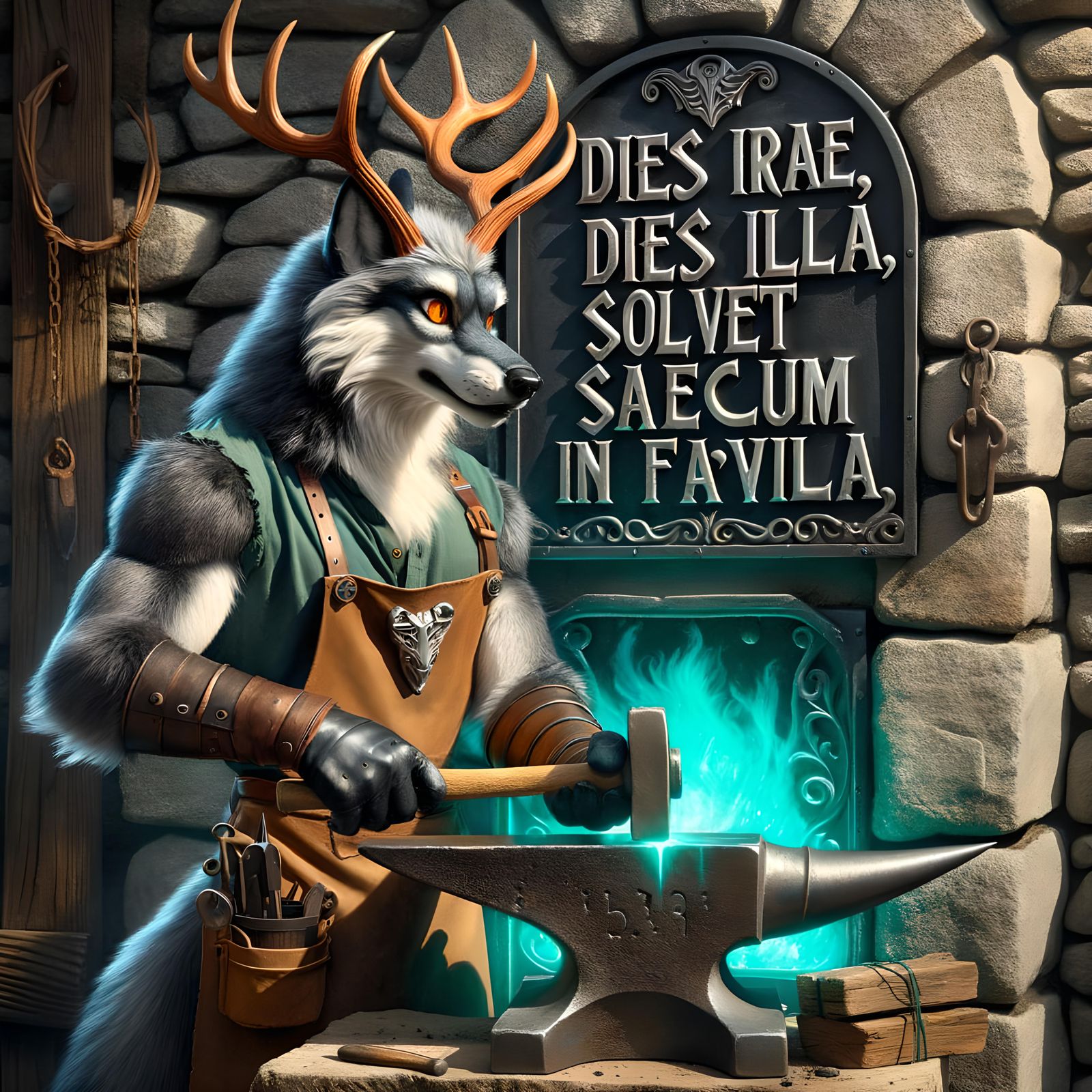 Gothic Steel 'Dies Irae' with Wolf Blacksmith