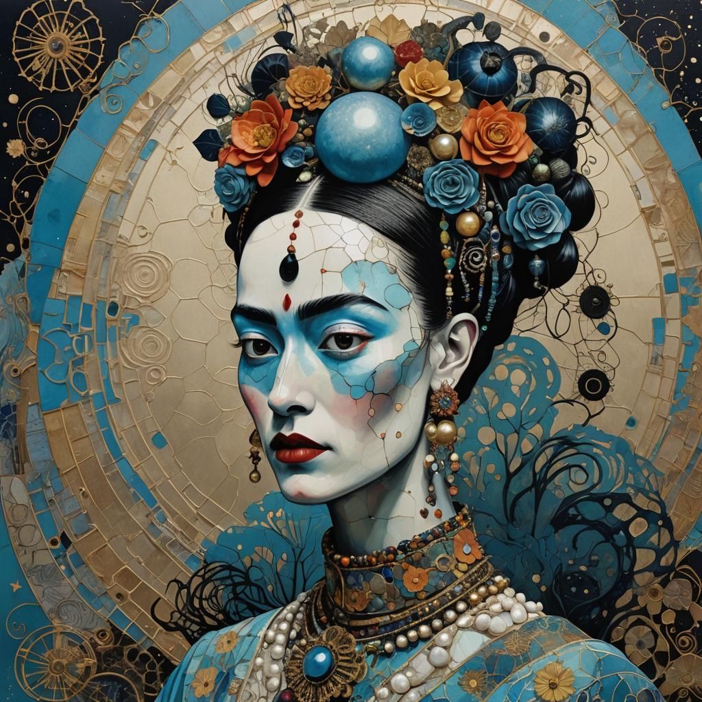 Surreal Alien Female in Gothic Romanticism Style