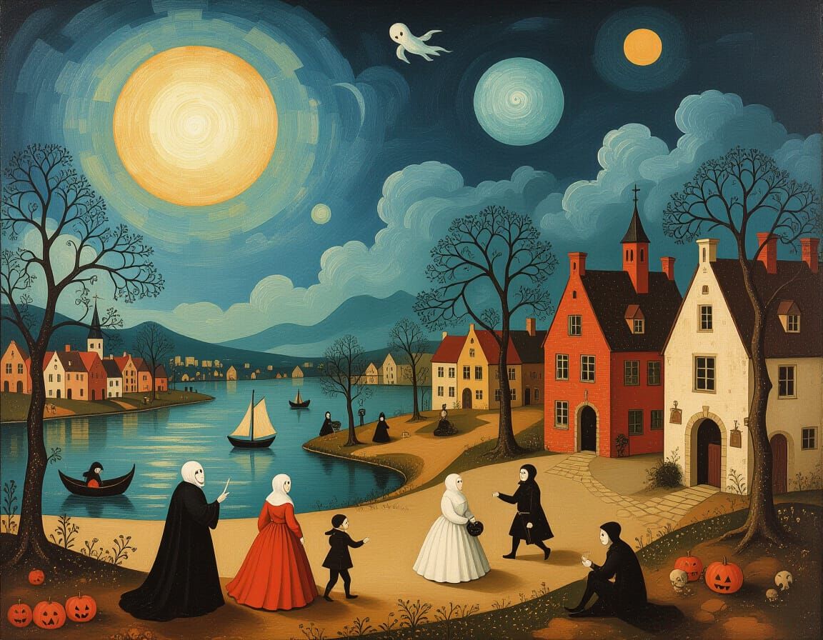 Surreal Landscape Inspired by Bruegel the Elder