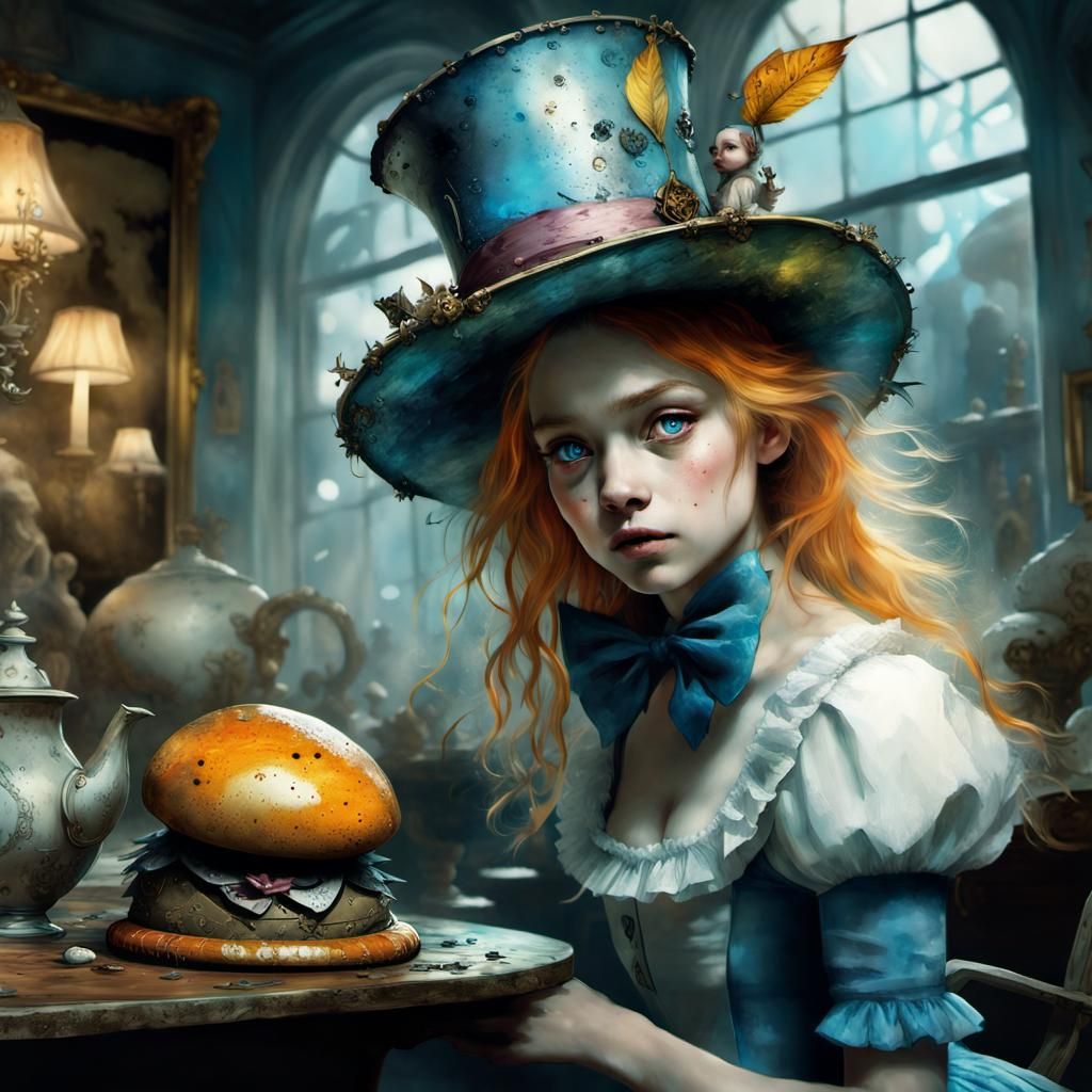 Wonderland Fantasy Illustration in DreamWorks Style