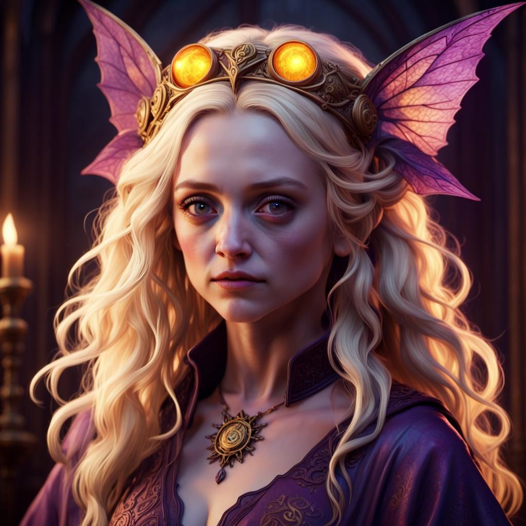 Hyperdetailed Dark Fantasy Portrait of Luna Lovegood
