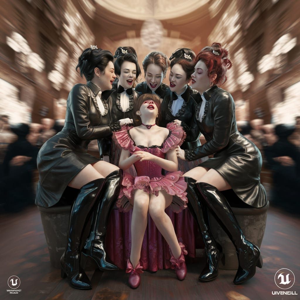 Aristocratic Laughter: Steampunk Elegance in Victorian Ballr...